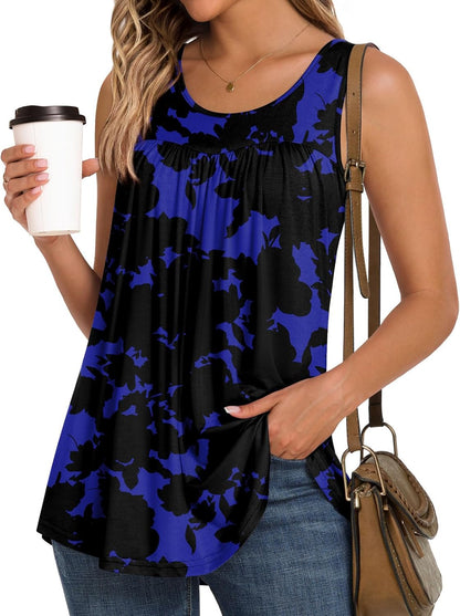 Women'S Tank Tops 2026 Summer Tunics Casual Sleeveless Shirts Ladies Loose Fit Blouses S-4XL by Matrix Store