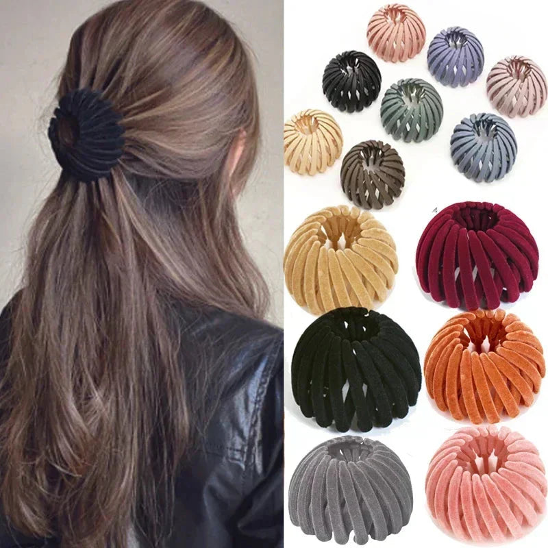 Bird Nest Shaped Ponytail Hair Clip – Magic Lazy Braider Hairpin for Women by Matrix Store