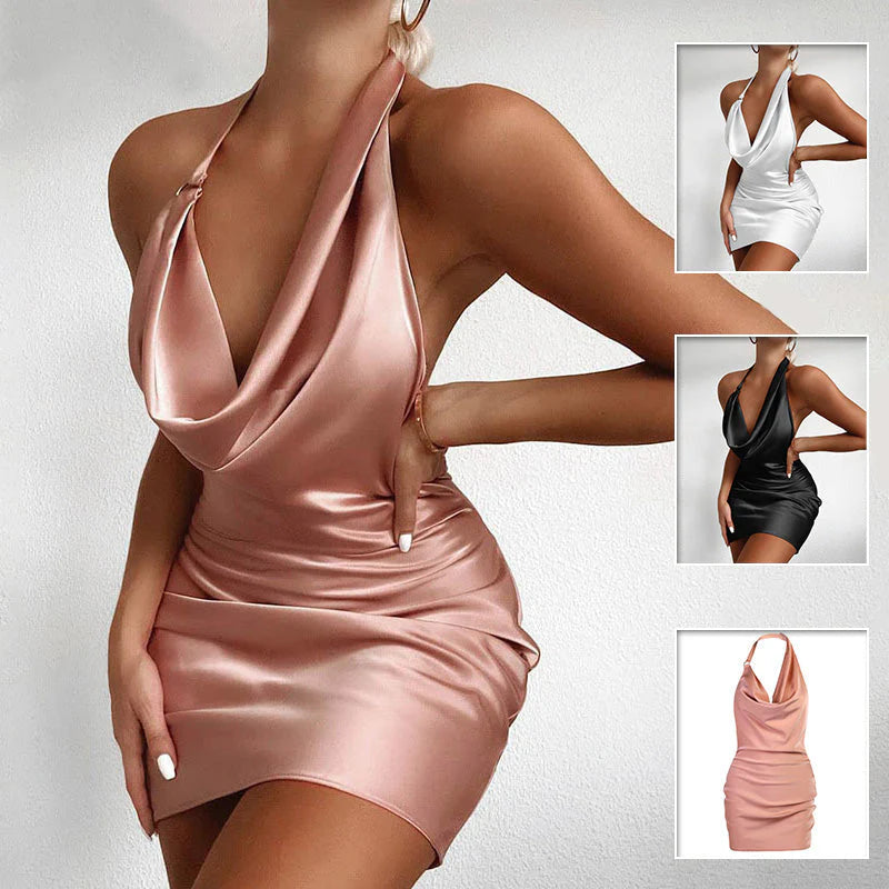 Sleeveless Backless Mini Dress by Matrix Store