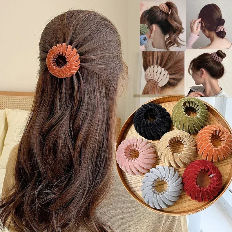 Bird Nest Shaped Ponytail Hair Clip – Magic Lazy Braider Hairpin for Women by Matrix Store
