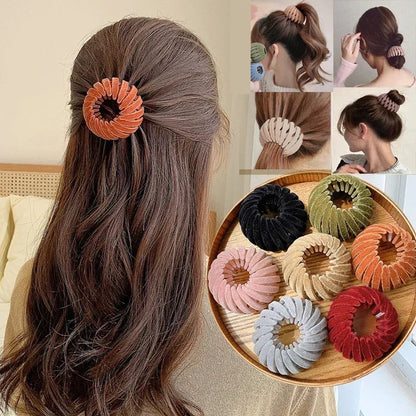 Bird Nest Shaped Ponytail Hair Clip – Magic Lazy Braider Hairpin for Women by Matrix Store