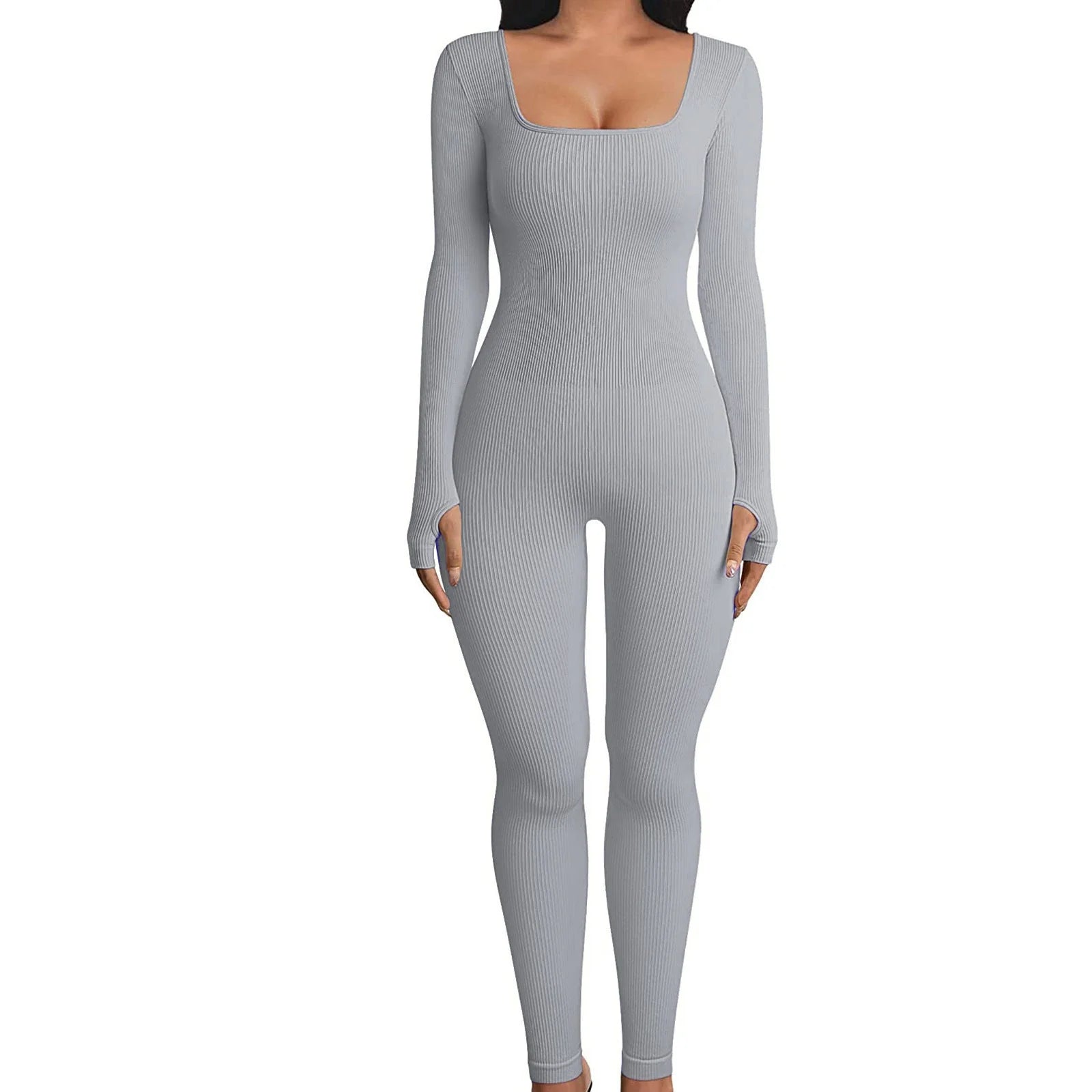 Women's Seamless Long-Sleeve Yoga Jumpsuit by Matrix Store