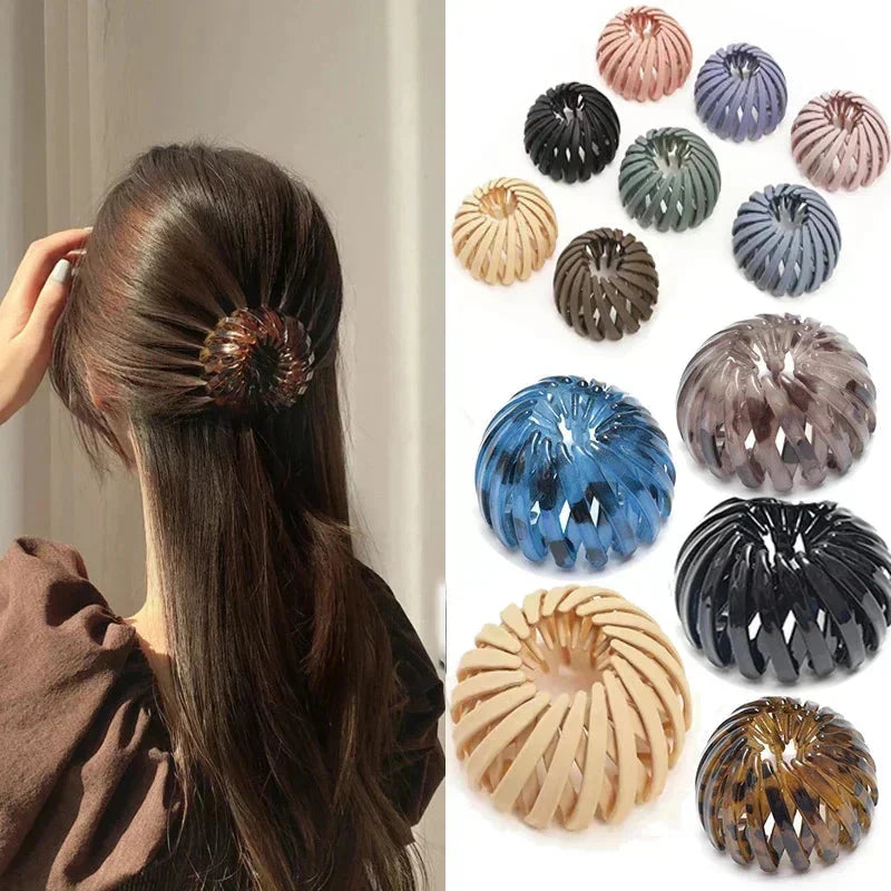 Bird Nest Shaped Ponytail Hair Clip – Magic Lazy Braider Hairpin for Women by Matrix Store