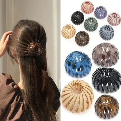 Bird Nest Shaped Ponytail Hair Clip – Magic Lazy Braider Hairpin for Women by Matrix Store