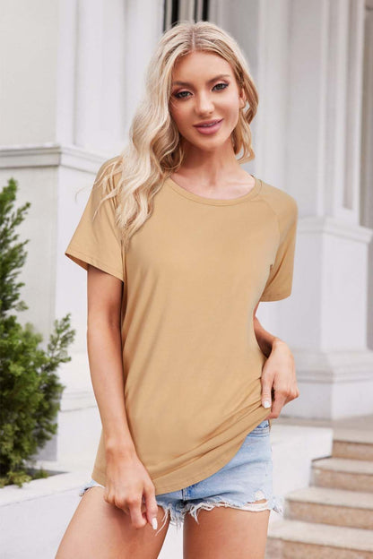 Women'S Long/Short Sleeve Leopard Print Color Block Tunic Tops Casual Raglan Shirt by Matrix Store