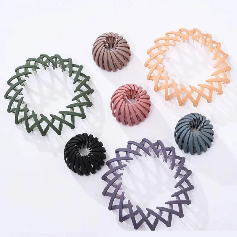 Bird Nest Shaped Ponytail Hair Clip – Magic Lazy Braider Hairpin for Women by Matrix Store